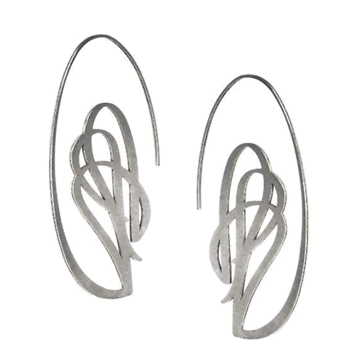 A gif of inSync Design Jewellery. There are various images of silver and gold earrings and necklaces.