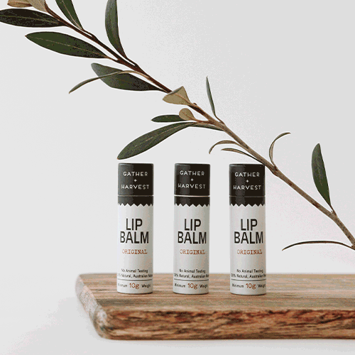 pictures of lip balms made in Victoria