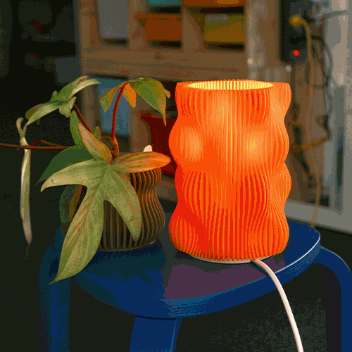 gif of modern lamps and lamp shades