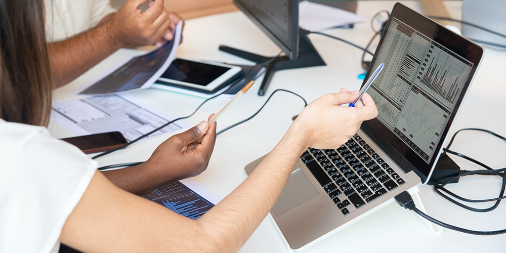 People working on laptop computers